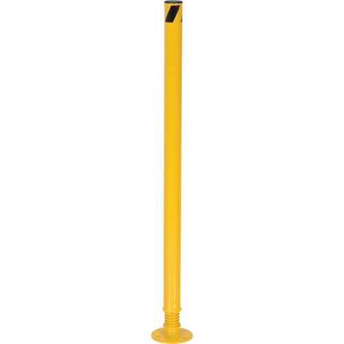 Borne de protection &agrave; ressort, Acier, 42" h x 2-1/8" la, Jaune NRZ Safety Inc.