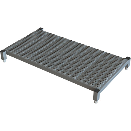 Adjustable Height One-Step Work Platform, 24" W x 48" D, 800 lbs. Capacity, All-Welded NRZ Safety Inc.
