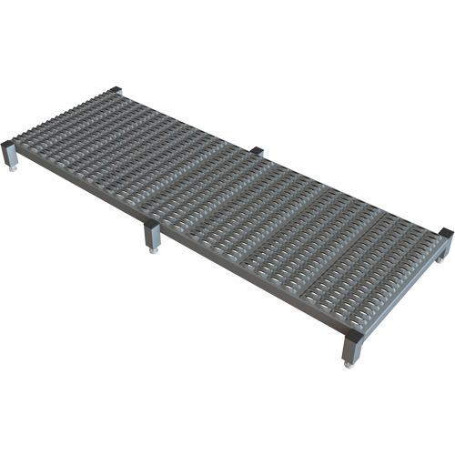 Adjustable Height One-Step Work Platform, 24" W x 71" D, 800 lbs. Capacity, All-Welded NRZ Safety Inc.