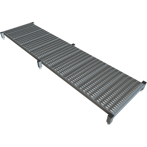 Adjustable Height One-Step Work Platform, 24" W x 97" D, 800 lbs. Capacity, All-Welded NRZ Safety Inc.