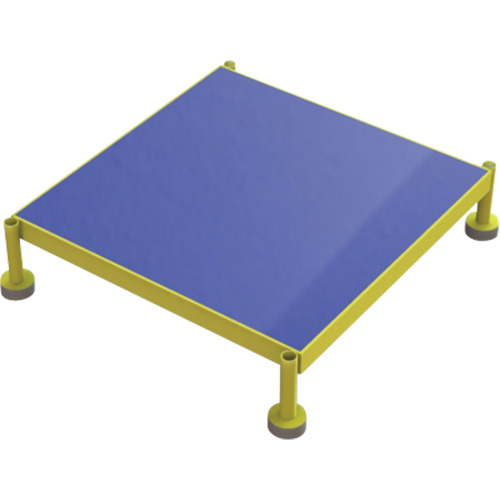 Adjustable Height One-Step Work Platform, 24" W x 24" D, 800 lbs. Capacity, All-Welded NRZ Safety Inc.