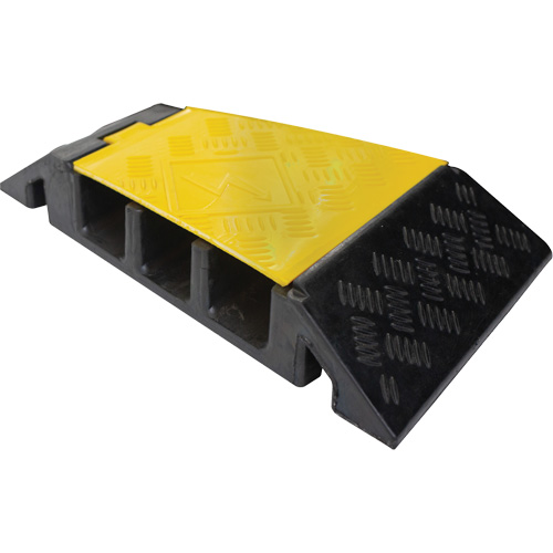 Powerhouse Heavy-Duty Left Turn Cable Protector, 3 Channels, 12" L x 19.75" W x 3" H NRZ Safety Inc.