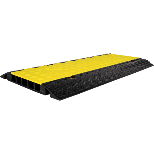 Powerhouse Medium-Duty Straight Cable Protector, 5 Channels, 36" L x 19.63" W x 2.25" H NRZ Safety Inc.