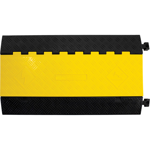 Powerhouse Medium-Duty Straight Cable Protector, 5 Channels, 36" L x 19.63" W x 2.25" H NRZ Safety Inc.