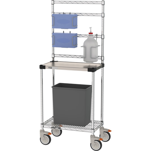 Poste de d&eacute;sinfection, Acier inoxydable, 24" x 60" x 14", Capacit&eacute; 900 lb NRZ Safety Inc.