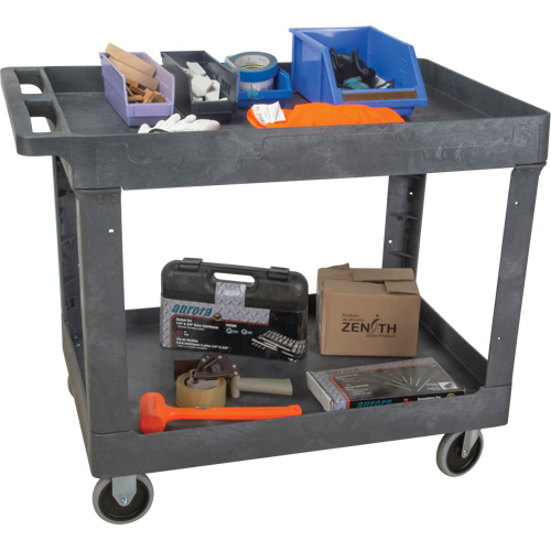 Chariot utilitaire pour l'entretien, 2 tiers, 24-5/8" x 32-1/2" x 40", Capacit&eacute; 550 lb NRZ Safety Inc.
