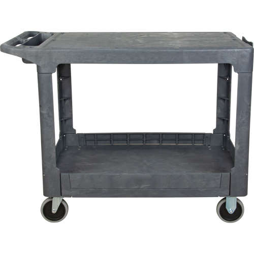 Flat-Shelf Utility Service Cart, 2 Tiers, 25-1/4" x 32-1/4" x 44", 550 lbs. Capacity NRZ Safety Inc.