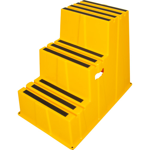 Escabeau industriel, 3 marches, 34-13/16" x 22-7/16" x Hauteur 28-1/2" NRZ Safety Inc.