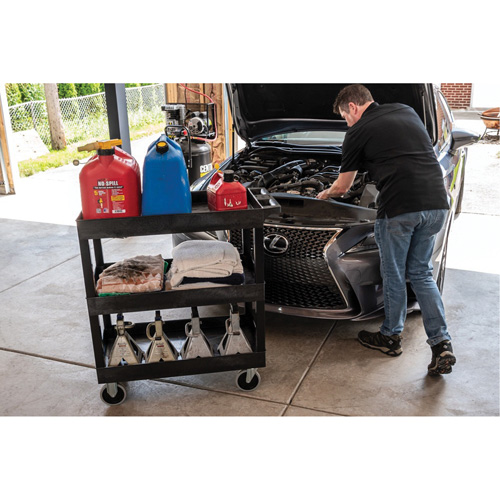 Tub Cart, 3 Tiers, 35-1/4" x 37-1/4" x 18", 375 lbs. Capacity NRZ Safety Inc.