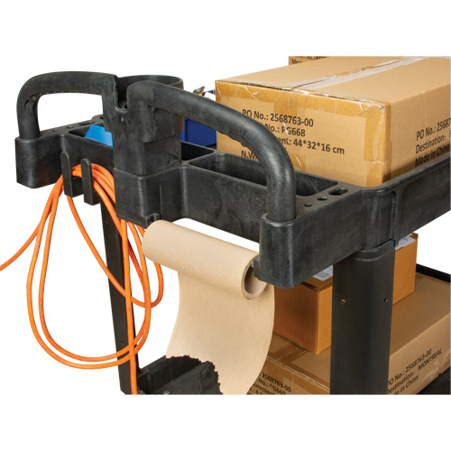 Chariot utilitaire, 2 tiers, 25-5/8" x 33-1/2" x 43-3/4", Capacit&eacute; 550 lb NRZ Safety Inc.