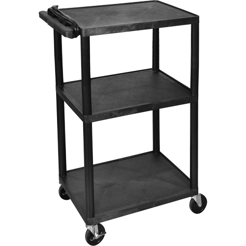 Electric Utility Cart, 3 Tiers, 24" x 42" x 18", 300 lbs. Capacity NRZ Safety Inc.