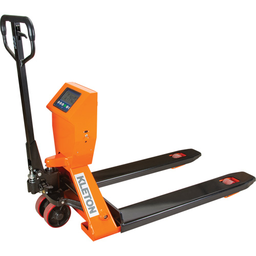 Digital Scale Pallet Truck, 44.5" L x 27.75" W, 4400 lbs. Cap. NRZ Safety Inc.