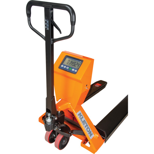 Digital Scale Pallet Truck, 44.5" L x 27.75" W, 4400 lbs. Cap. NRZ Safety Inc.