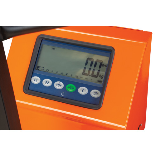 Digital Scale Pallet Truck, 44.5" L x 27.75" W, 4400 lbs. Cap. NRZ Safety Inc.