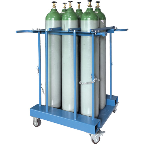 Support de rangement pour 6 cylindres pour chariot &eacute;l&eacute;vateur NRZ Safety Inc.
