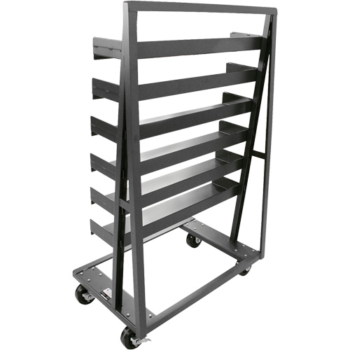 Single-Sided Heavy Duty A-Frame Cart with 6 Trays, 38" x 25" x 63", 2500 lbs. Capacity NRZ Safety Inc.