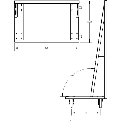 Single-Sided Heavy Duty A-Frame Cart with 6 Trays, 38" x 25" x 63", 2500 lbs. Capacity NRZ Safety Inc.