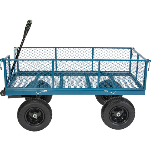 Wagon with Drop Sides, 24" W x 48" L, 800 lbs. Capacity NRZ Safety Inc.