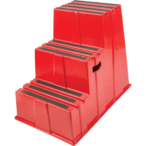 Industrial Step Stool, 3 Steps, 34-13/16" x 22-7/16" x 28-1/2" High NRZ Safety Inc.