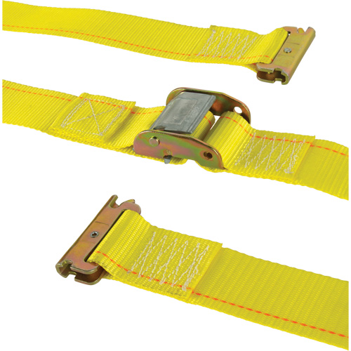 Heavy-Duty Utility Strap, Cam Buckle, 2" W x 12' L, 835 lbs. (379 kg) WLL NRZ Safety Inc.