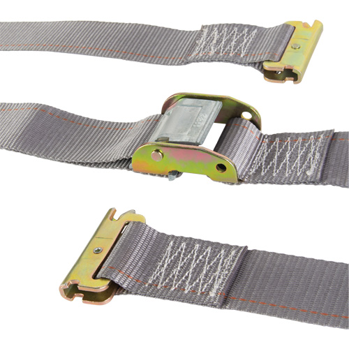 Heavy-Duty Utility Strap, Cam Buckle, 2" W x 16' L, 835 lbs. (379 kg) WLL NRZ Safety Inc.