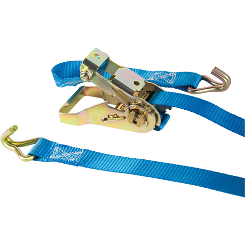 Tendeur d'arrimage &agrave; cliquet, Crochet en J, 1" , 13' , Charge d'utilisation max. 167 lb (76 kg) NRZ Safety Inc.