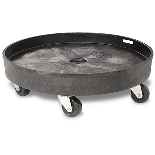 Waste Container Dolly, Polyethylene, Black NRZ Safety Inc.