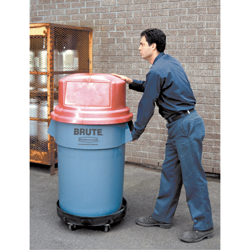 Waste Container Dolly, Polyethylene, Black NRZ Safety Inc.