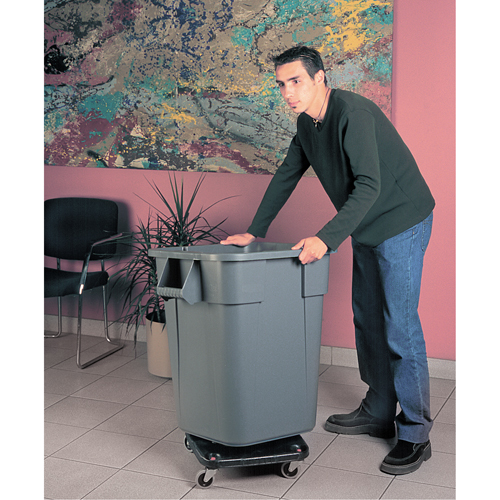 Square BRUTE&reg; Dollies, Polyethylene, Black NRZ Safety Inc.