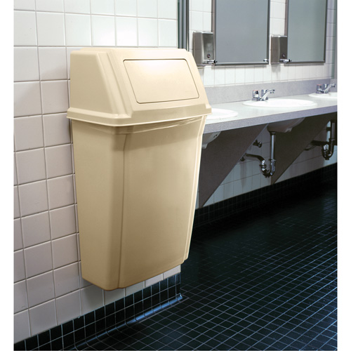 Contenants Slim Jim profil&eacute;s, Couvercle &agrave; battant, Plastique, Convient aux contenants 19-1/2" x 12" NRZ Safety Inc.