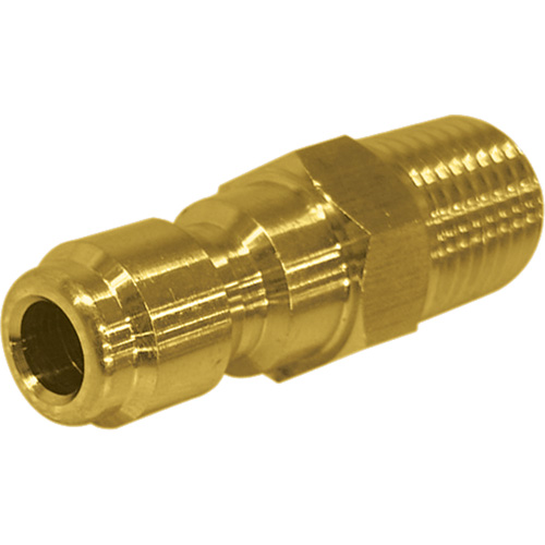 1/4" Male Brass Plated Quick Disconnect Plug NRZ Safety Inc.