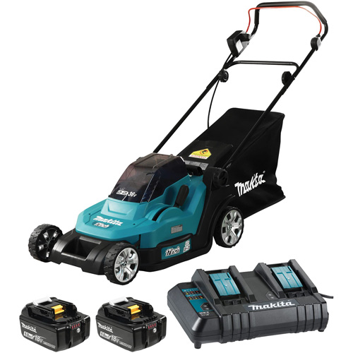 36V 5.0 Ah LXT Lawn Mower Kit, Push Walk-Behind, Battery Powered, 17" Cutting Width NRZ Safety Inc.