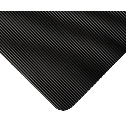 Standard Mat No.381, Ergonomic, 3' x 105' x 1/8", Black NRZ Safety Inc.