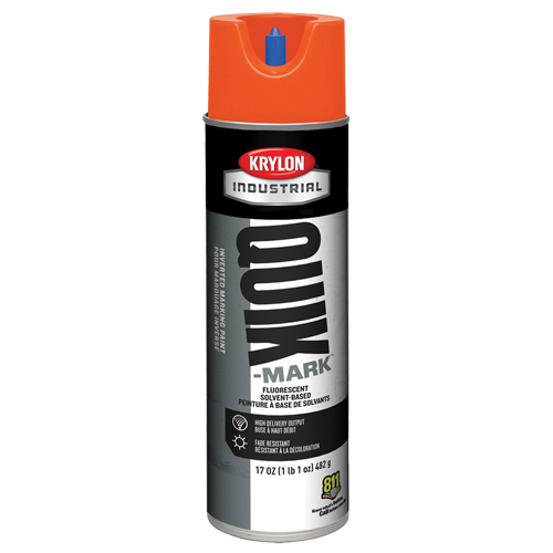 Peinture de marquage industrielle invers&eacute;e &agrave; base de solvant Quik-Mark, 17 oz, Canette a&eacute;rosol NRZ Safety Inc.