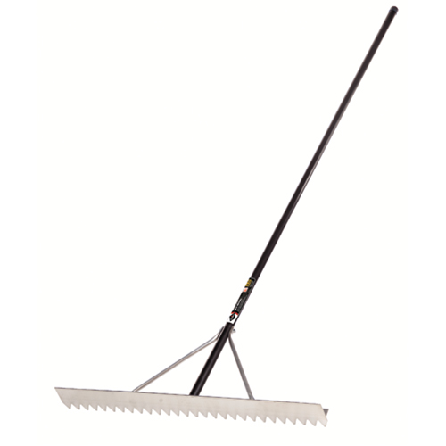 Pro Asphalt Rake, 36" W, Aluminum Blade, 28 Tines NRZ Safety Inc.