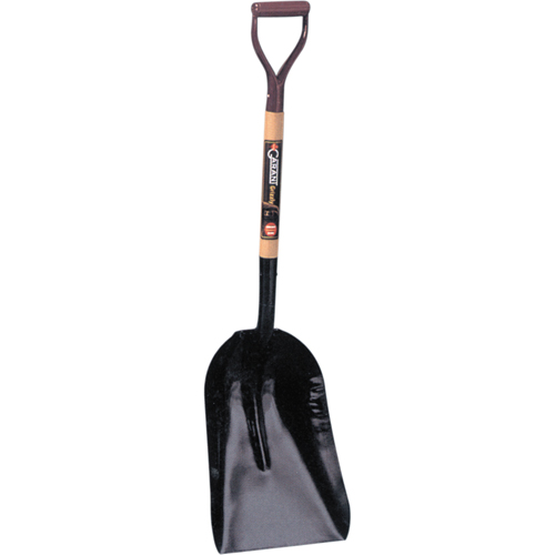 Grain & Coal Scoop Shovel, Wood, Tempered Steel Blade, D-Grip Handle, 27-3/4" Length NRZ Safety Inc.