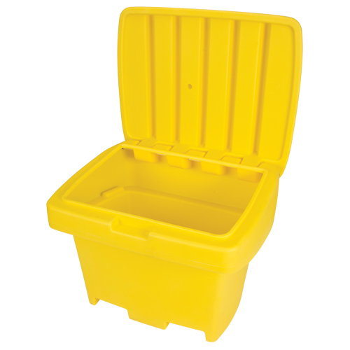 Contenant de rangement robuste pour l'ext&eacute;rieure pour sel et sable, 30" x 24" x 24", 5,5 pi³, Jaune NRZ Safety Inc.