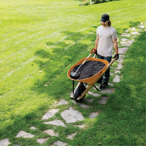 Pro Heavy-Duty Wheelbarrow, 6 cu. ft., Steel Tray NRZ Safety Inc.
