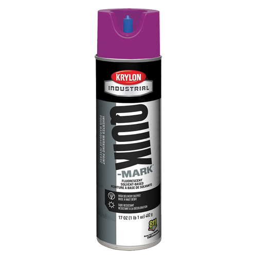 Peinture de marquage industrielle invers&eacute;e &agrave; base de solvant Quik-Mark, 17 oz, Canette a&eacute;rosol NRZ Safety Inc.