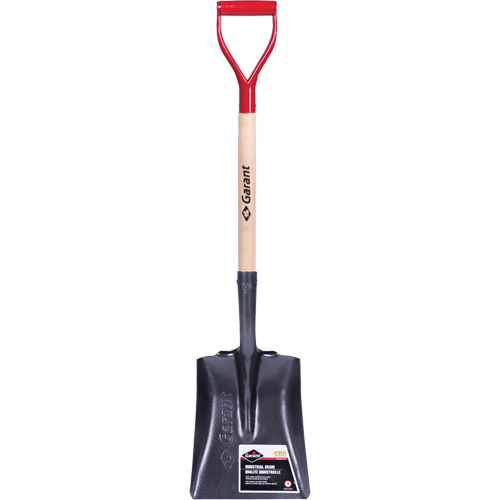 Pro Square Point Shovel, Wood, Tempered Steel Blade, D-Grip Handle, 27-3/4" Long NRZ Safety Inc.