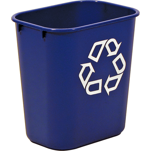 Recycling Container , Deskside, Plastic, 13-5/8 US Qt. NRZ Safety Inc.