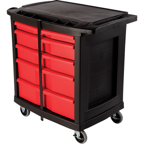 5-Drawer Mobile Work Centre, Plastic Surface NRZ Safety Inc.