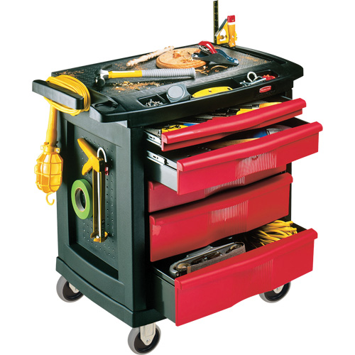 5-Drawer Mobile Work Centre, Plastic Surface NRZ Safety Inc.
