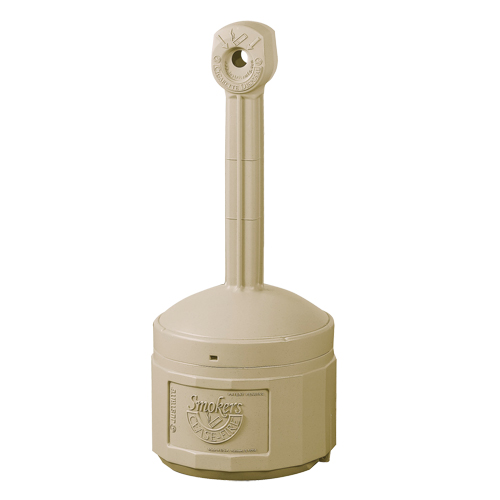 Cendriers Smoker's Cease-Fire, Sur pied, Plastique, Capacit&eacute; 4 gal. US, Hauteur 38-1/2" NRZ Safety Inc.