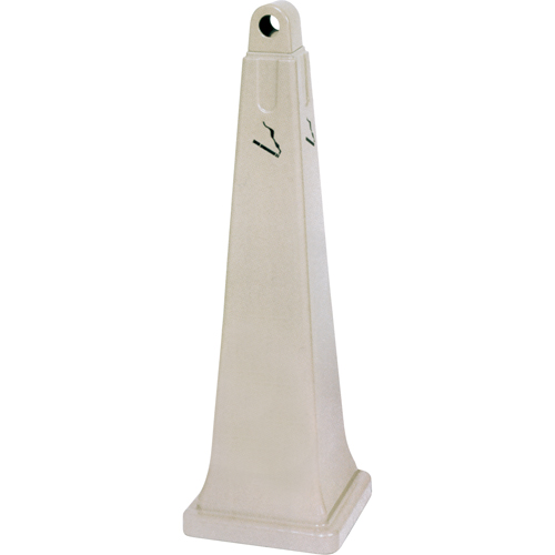 Groundskeeper Cigarette Waste Collectors, Free-Standing, Plastic, 1 US gal. Capacity, 39-3/4" Height NRZ Safety Inc.