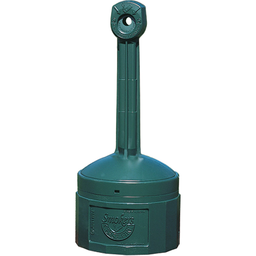 Smokers Cease-Fire&reg; Cigarette Butt Receptacle, Free-Standing, Plastic, 4 US gal. Capacity, 38-1/2" Height NRZ Safety Inc.