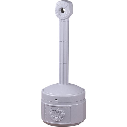 Cendriers Smoker's Cease-Fire, Sur pied, Plastique, Capacit&eacute; 1 gal. US, Hauteur 30" NRZ Safety Inc.