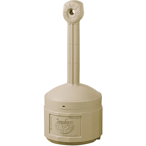 Cendriers Smoker's Cease-Fire, Sur pied, Plastique, Capacit&eacute; 1 gal. US, Hauteur 30" NRZ Safety Inc.