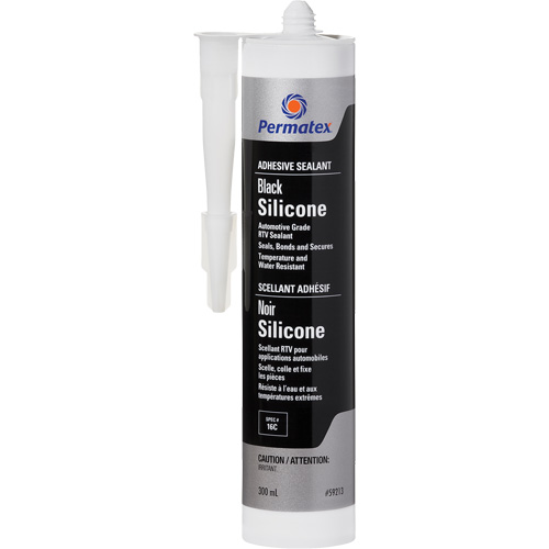 RTV Adhesive Sealant, 300 ml, Cartridge, Black NRZ Safety Inc.