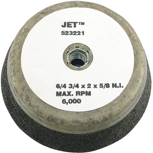 Resin Bond Cup Wheel, 6" x 2", 5/8"-11NC Arbor, Type 11 NRZ Safety Inc.